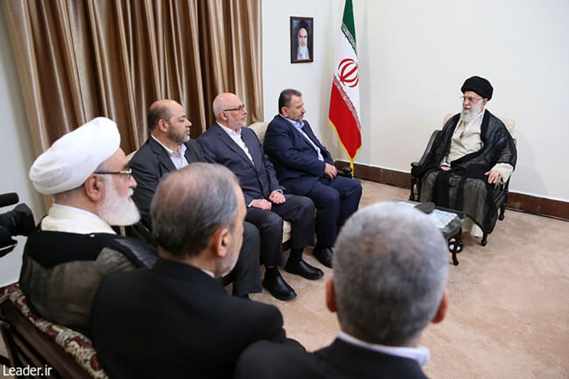 دیدار هیئت عالی رتبه حماس با رهبر معظم انقلاب اسلامی از نگاه برنامه اندازجهان