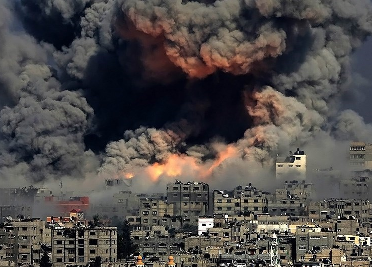 نمای نزدیک از بمباران اسرائیلی‌ها