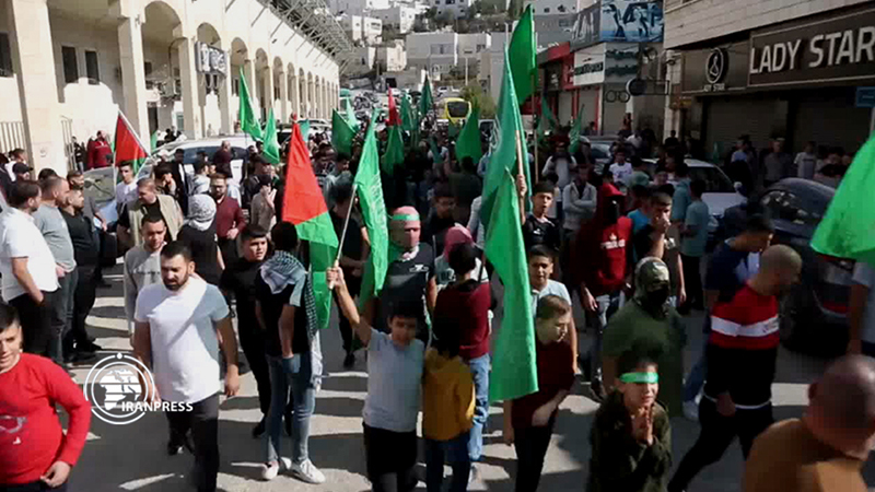 راهپیمایی مردم الخلیل در حمایت غزه و مقاومت