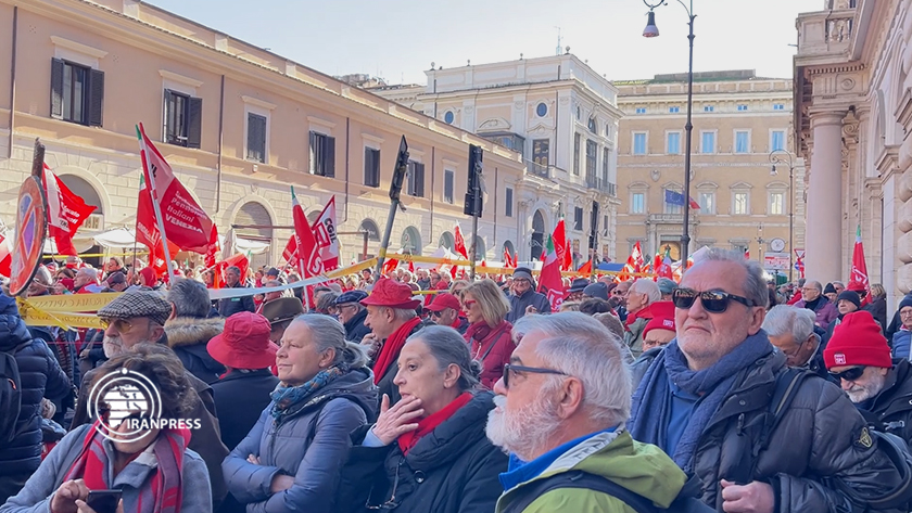 اعتصاب و تجمع ضد دولتی در پایتخت ایتالیا