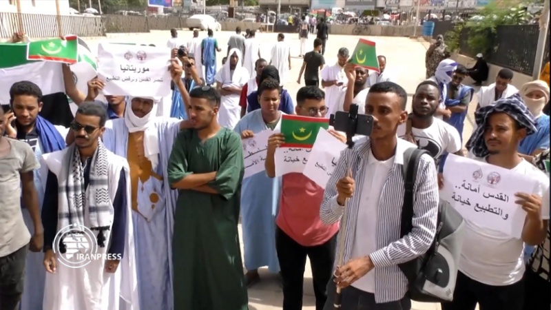 تجمع دانشجویان موریتانی در حمایت از مسجدالاقصی